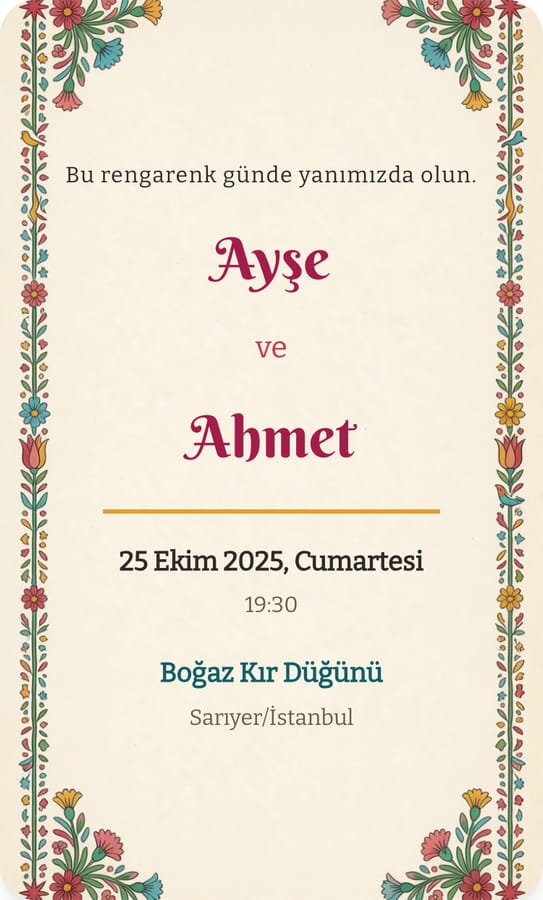 Folklorik Renk teması