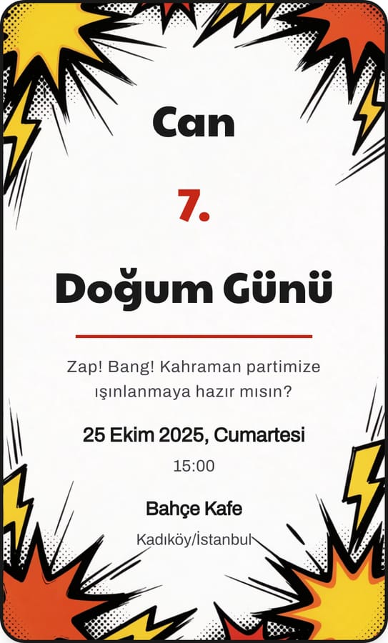 Süper Kahraman teması