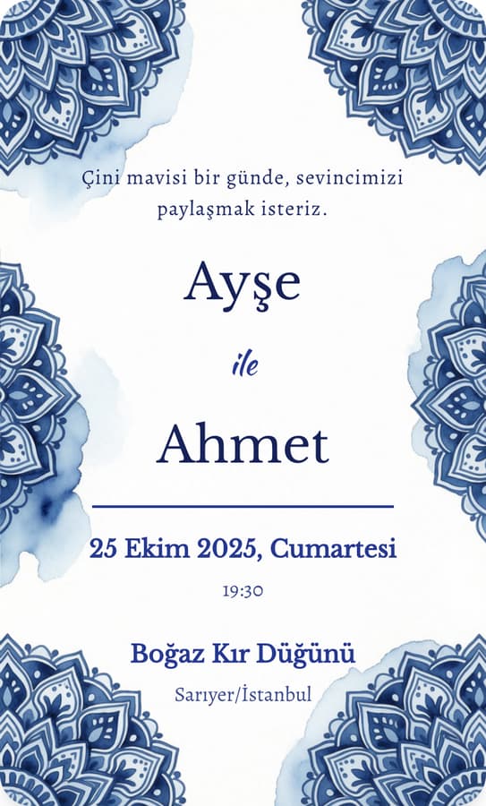 Çini Mavisi teması